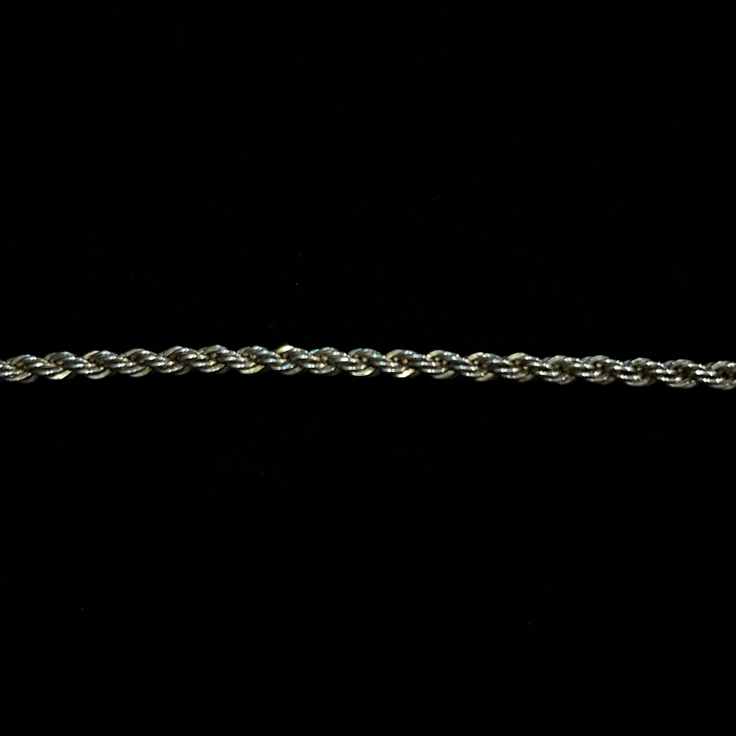 Genuine Tiffany & Co 925 Sterling Silver Twist Rope Chain Braid Bracelet 7in 4mm - Image 7